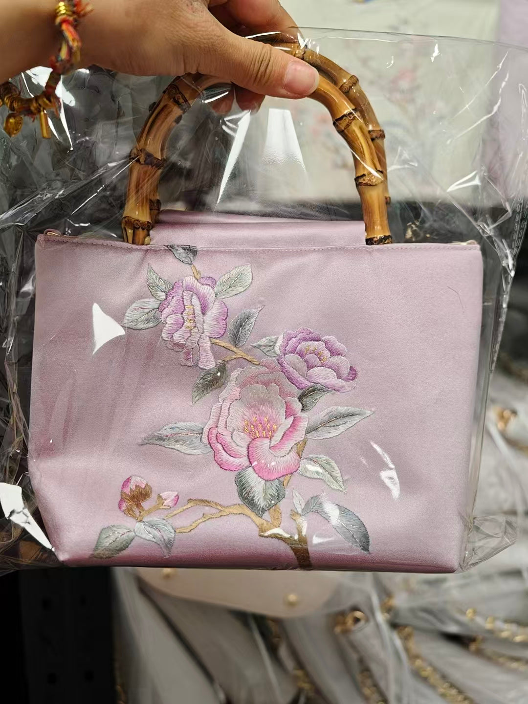 Finished embroidery gift presentation